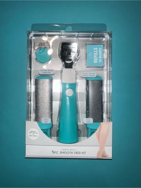 5pc Smooth Pedi Kit - Turquoise