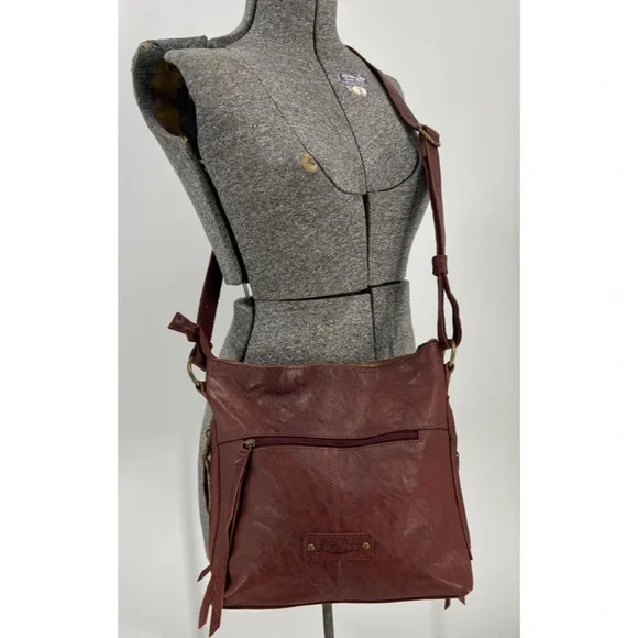 Lucky brand leather Crossbody purse