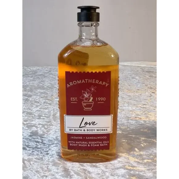 Bath & Body Works Love‎ Jasmine Sandalwood Aromatherapy Body Wash Retired 10oz