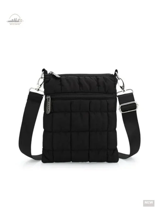 Mini Quilted Crossbody Bag with Adjustable Strap, Lightweight Puffer Purse,