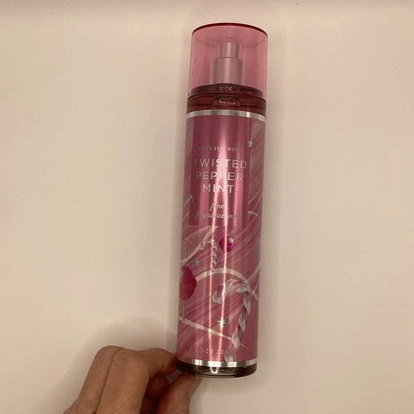 Bath & Body Works Twisted Peppermint Fine Fragrance Mist‎ 8 fl oz Pink Spray