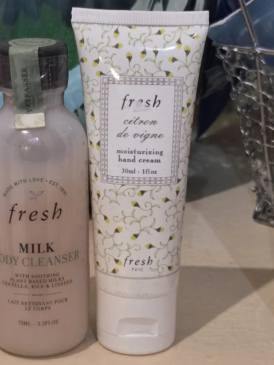 Fresh Body Care Duo – Milk Body Cleanser 75ml + Citron de Vigne Hand Cream 30ml