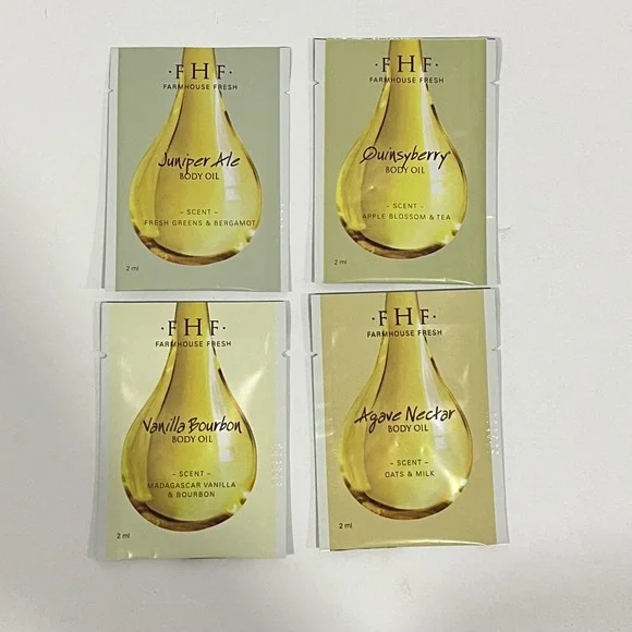 Farmhouse Fresh FHF Body Oil 2ml Samples 4 Pack