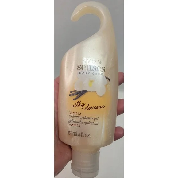 Avon Senses Vanilla Hydrating‎ Shower Gel 5 fl oz With Hook