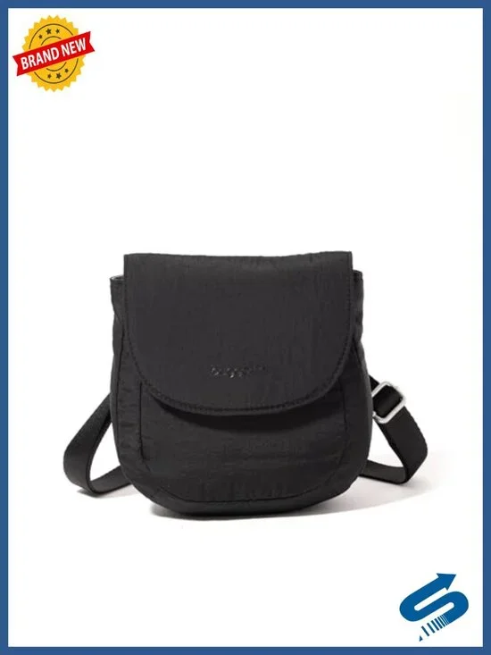 Nylon Crossbody Purse with RFID Blocking Card Slots, Adjustable Strap