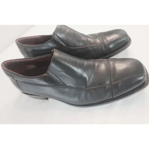 Johnston & Murphy Men's 9M H8 Slip‎ On Black Shoes Loafers  20-7507 Brazil C4