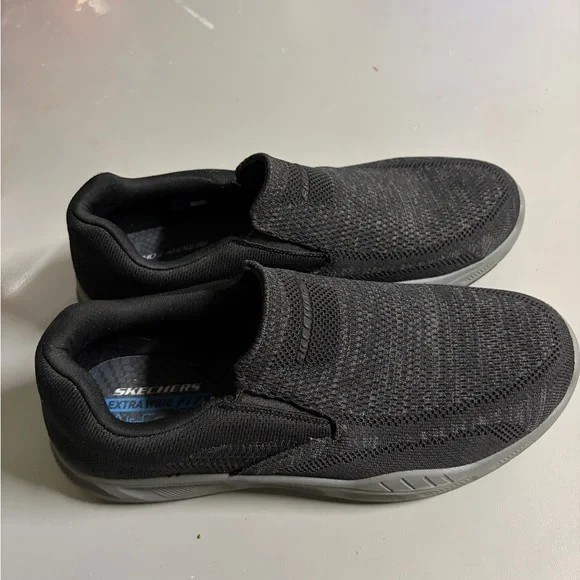 Skechers Men's Charcoal Slip-On Loafers Sz‎ 10.5