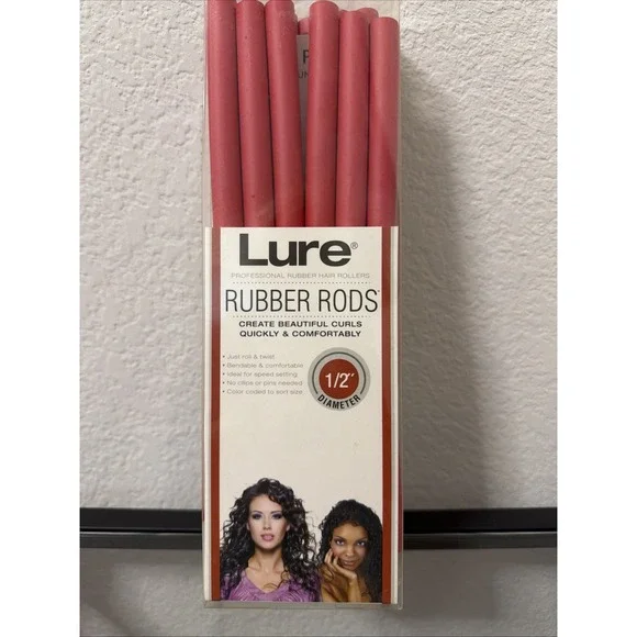 Lure Rubber Rods Hair‎ Rollers Curlers 1/2