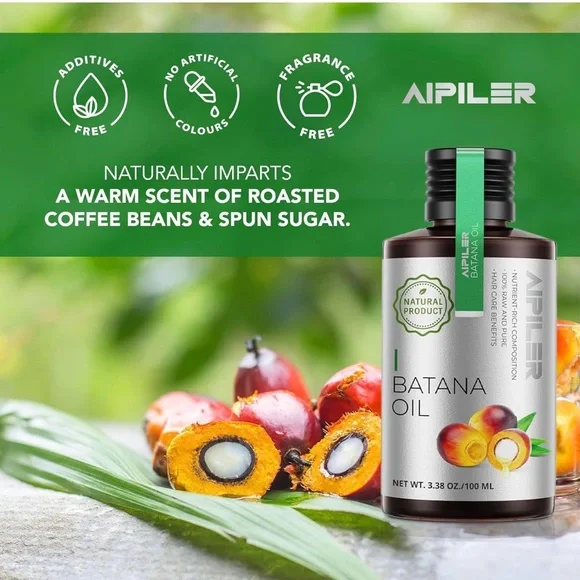 Raw‎ Batana Oil for Hair Growth 100% Pure 3.38 oz - NEW Sealed-EXP 07/27 AIPILER