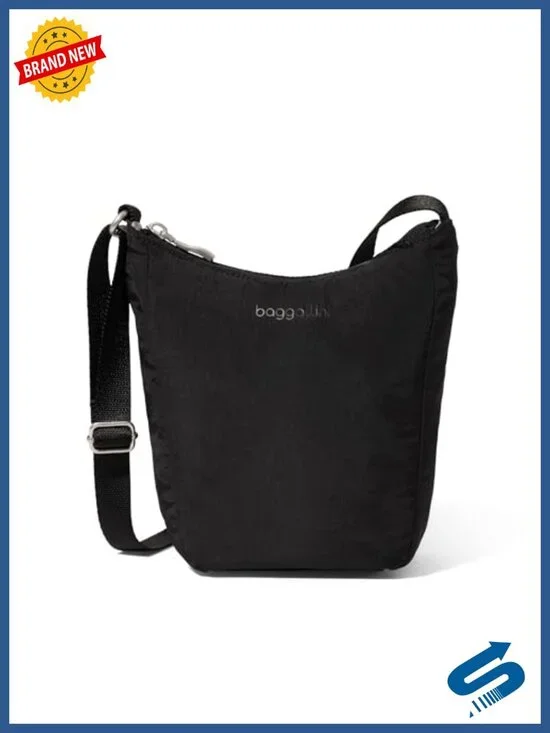 Mini Crossbody Bag with RFID Blocking Card Slots and Adjustable Strap