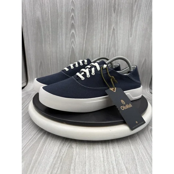 Olukai Tradewind Mens Size 10.5 Mood Indigo Blue Casual Canvas Lightweight Shoes