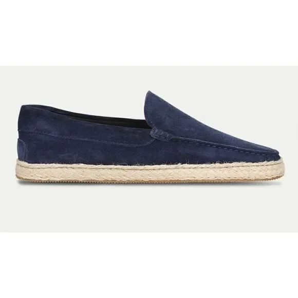 Aurélien Navy Blue Suede Seaside Loafers Size 42 // Exellent
