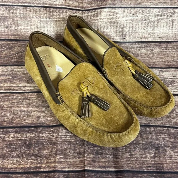 UGG‎ Marris Suede Tassel Loafers Tan Brown Mens Slip On Size 9.5