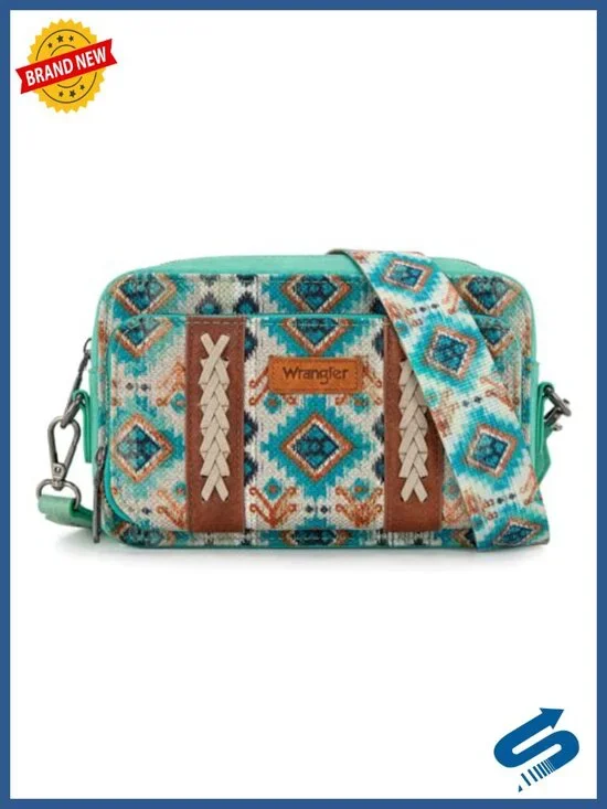 Large Multi-Pocket Crossbody Bag with Detachable Strap