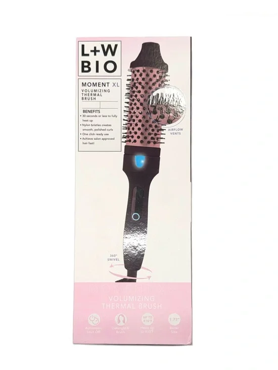 Luxe And Willow BIO Moment XL Volumizing Thermal Brush — Pink & Black NWT
