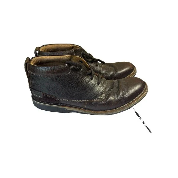 Clarks Men’s 9.5 Brown Edgewick Soft Cushion Ortholite Comfort Mid Chukka