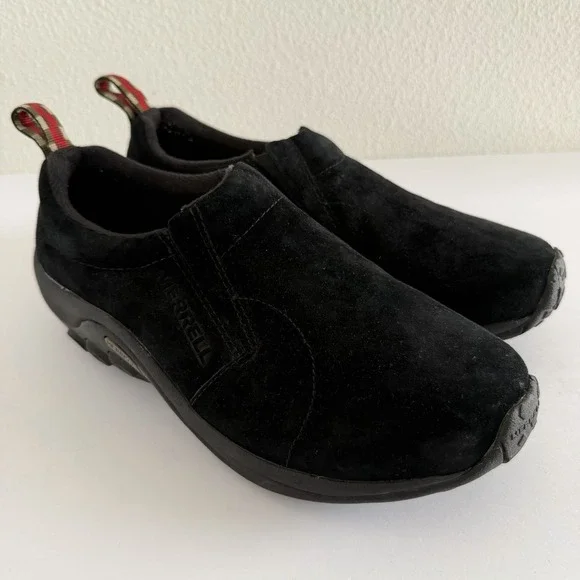Merrell Jungle Moc Men's 8.5W Midnight Black Suede Slip-On Shoes