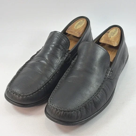 Ecco Classic Moc 2.0 Slip-On Driving Shoe Men's 44EU 11US Black Leather Loafers