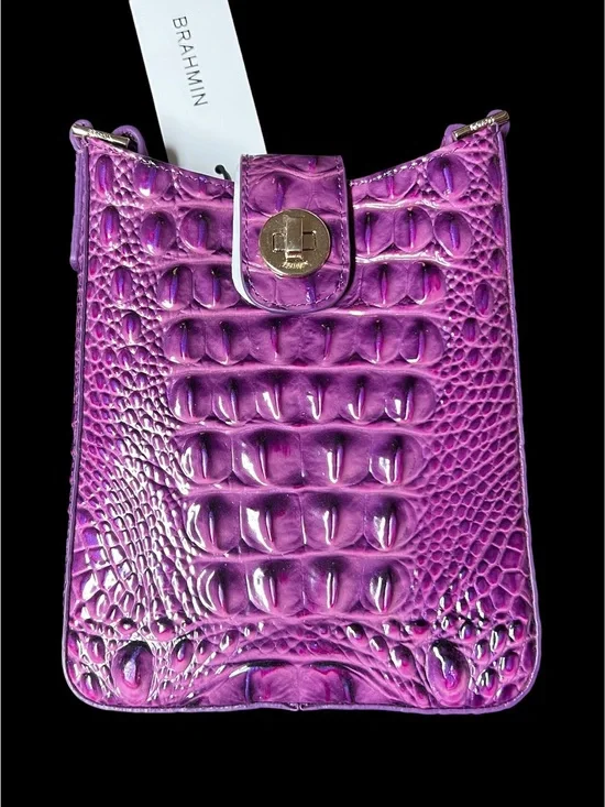 Brahmin: Marley Crossbody Purse and Credit Card Wallet in a Ultraviolet Purple