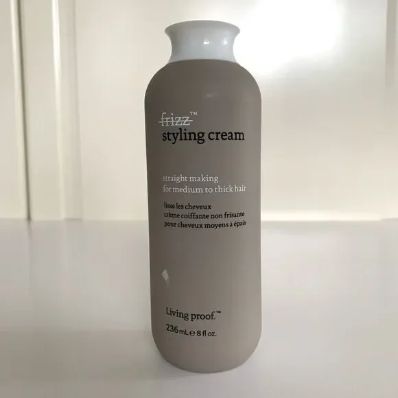 Living Proof Styling Cream Straight Making for Medium to Thick Hair No Frizz 8oz