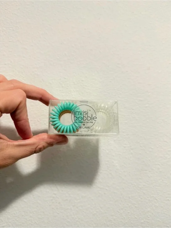 Invisibobble Original Traceless Hair Rings 6-Pack Crystal Clear & Nude Hair Ties