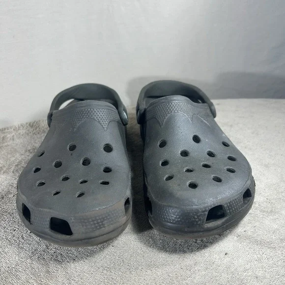 Crocs Classic Clog Mens 10-11 Womens 12-13 Charcoal Grey Slip On Water Shoes