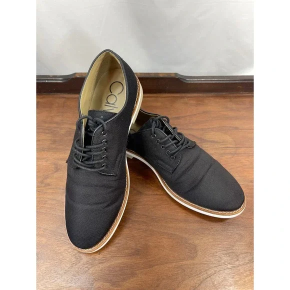 Men's Calvin Klein Lace Up Aggussie Oxford 9 D(M) US - Black Fall Sneaker