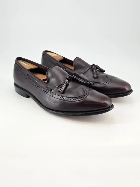 Allen Edmonds Men's Tassel Loafers in Burgundy Leather
