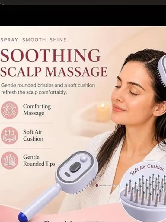 Portable Nano Spray Electric Massage Comb