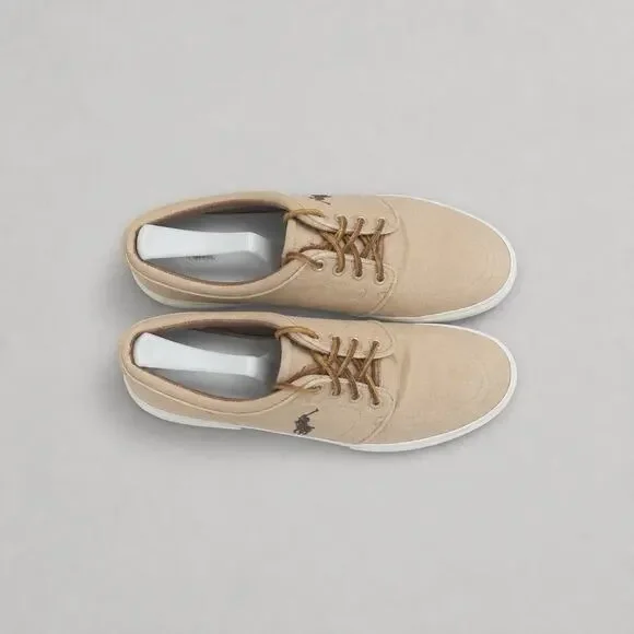 Polo Ralph Lauren Faxon Low Canvas Tan Men's 11D