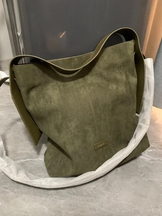 Large Drippy Tote Bag - Olive