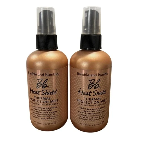 NEW 2X Bumble and Bumble Bb Heat Shield Thermal Protection Mist4.2oz/125ml each