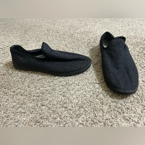 allbirds Men's Wool Loungers Men's Black Wool Slip-On Loafers Size 12 Black Shoe