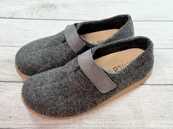 Sanita Mens Wool Strap Varde Comfort Casual Unisex Slip On Shoe Size 44