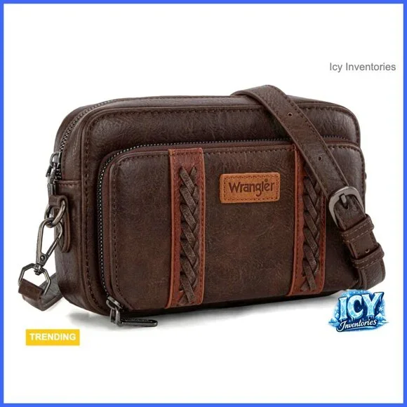 Small Crossbody Bag with Adjustable Strap Multi Pocket Purse