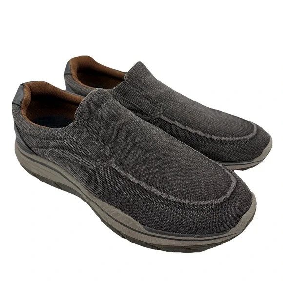 Skechers Expected 2.0 Cowen Shoes Mens‎ 13 Black Slip On Comfort Loafers 204478