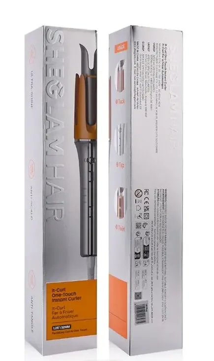 SheGlam It-Curl One-Touch Instant Curling Iron, 1.25