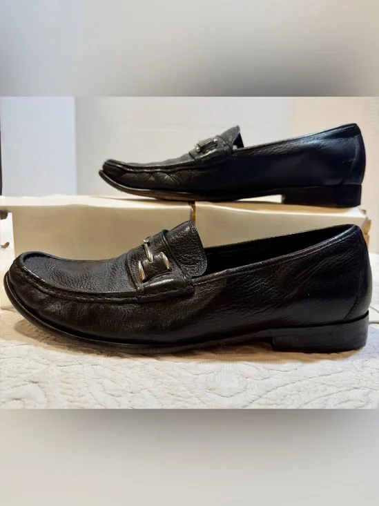 Cole Haan Air Black Leather Bit Loafers Mens 11M Classic Comfort Shoes