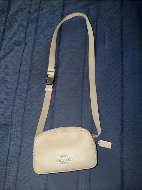 Coach Leather Crossbody Bag in Cream