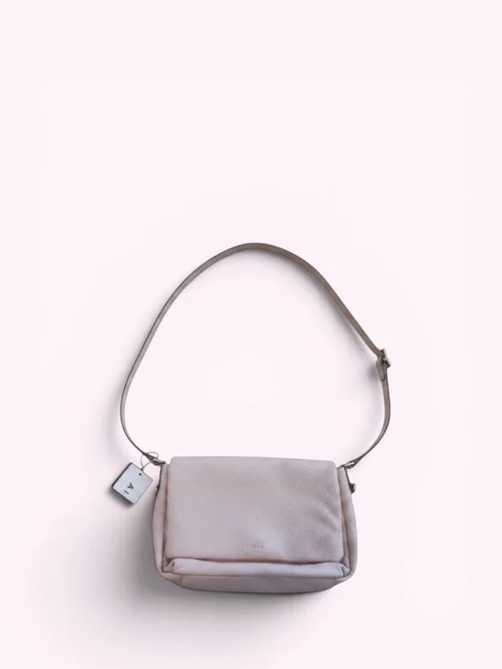NWT AIMEE Preston Medium Leather Crossbody Bag | Rose Quartz