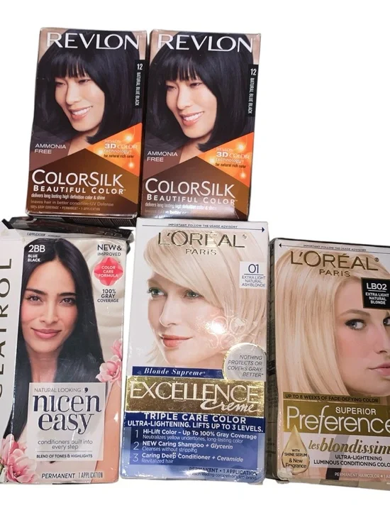 Bundle of 5 box hair dye