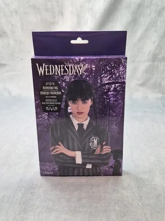 Wednesday Addams Wig Costume Wednesday Cosplay Party Halloween Wig New In Box
