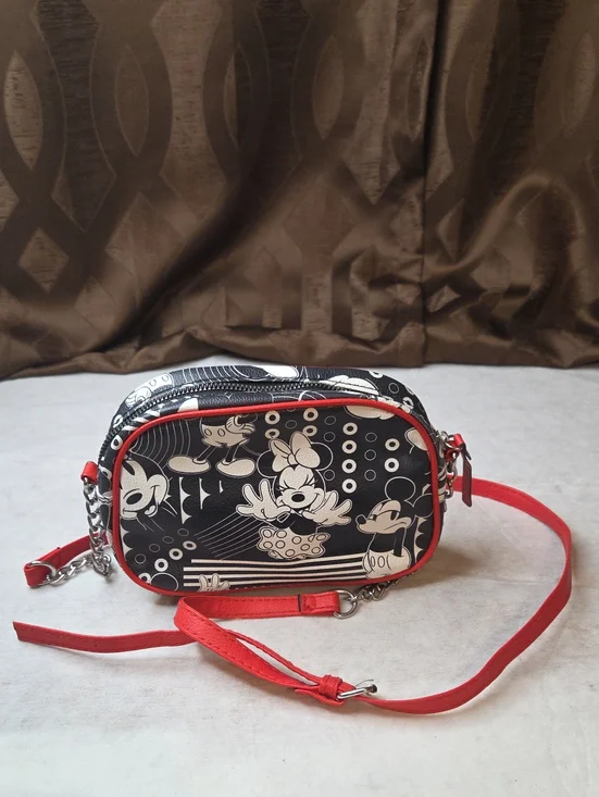 Disney Black & Red Minnie Mouse Crossbody Bag-Project