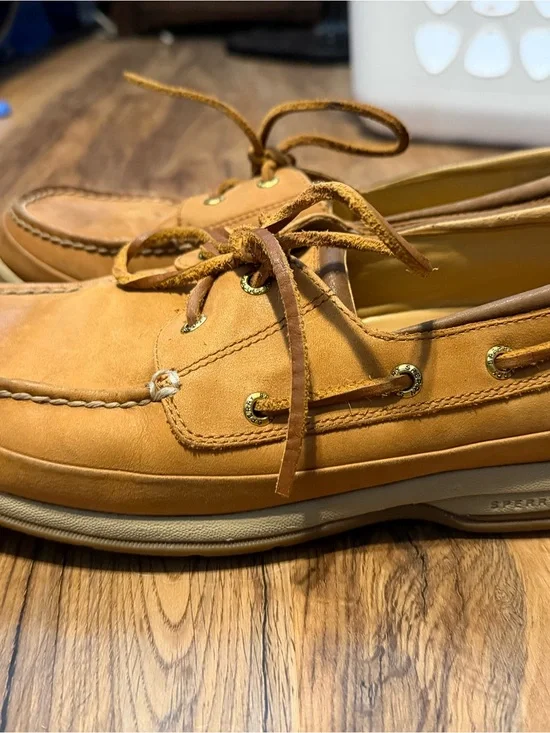 Sperry Men's Leather Boat Shoes in Tan
