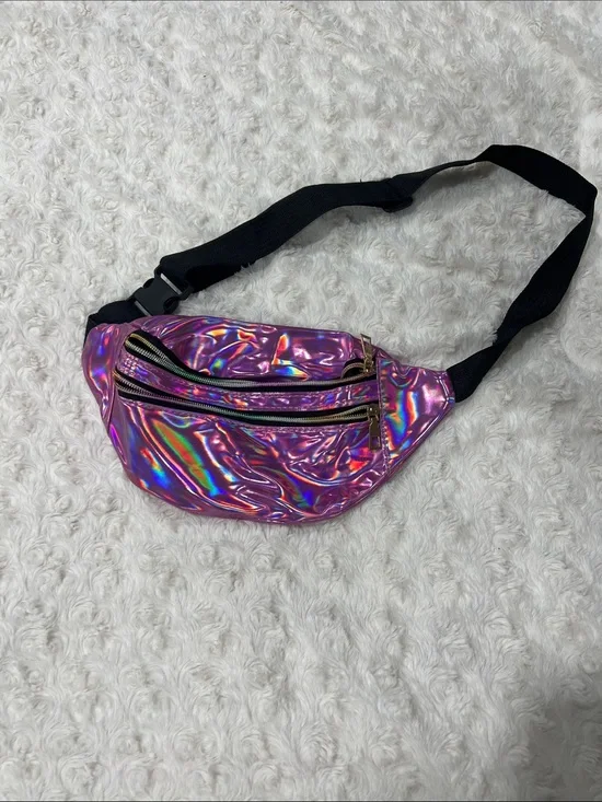 Iridescent Pink Holographic Fanny Pack