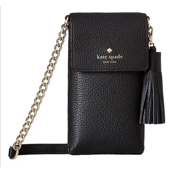 Kate Spade North/South Crossbody Pebbled Leather Crossbody phone case  excellent