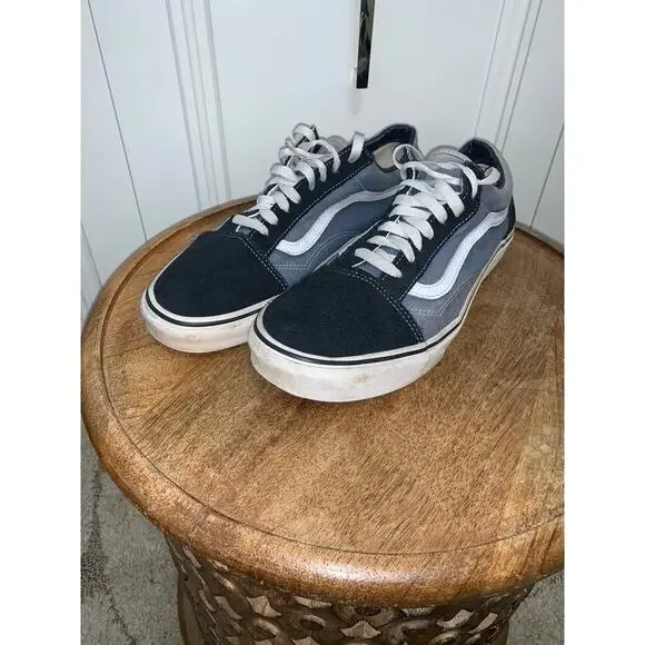 Vans Old Skool Men's Sneakers Navy Blue Suede Size 10.5‎ Casual Shoes