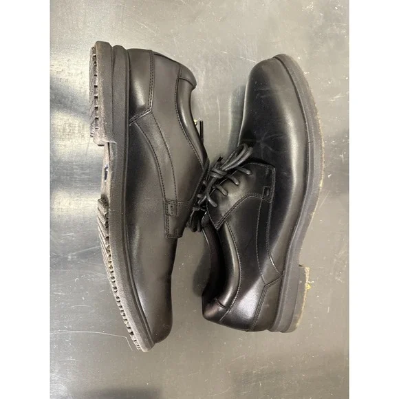 Nunn Bush Men's Black Lace-Up Dress Shoes Slip Resistant Memory Foam US 10.5M