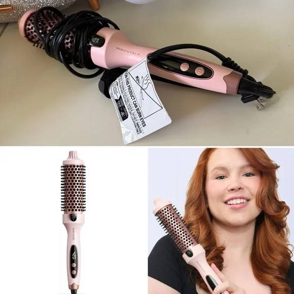 Wavytalk Blowout Boost lonic Thermal Brush 1 1/2 Inch with LED Display