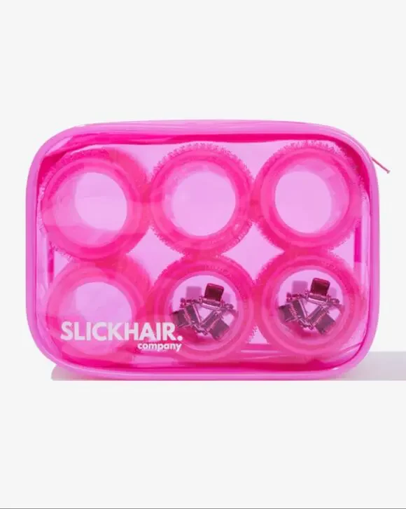 SlickHair Hair Roller Kit Heatless Hair Rollers For Curls - 6 Large and 6 Medium